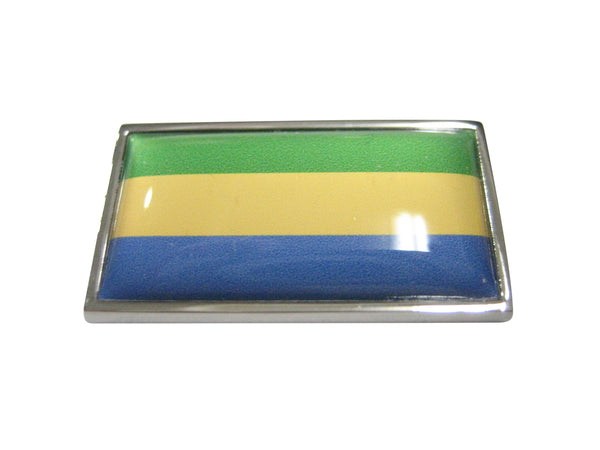Thin Bordered Gabon Gabonese Republic Flag Magnet