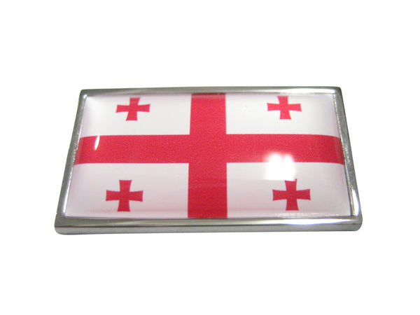 Thin Bordered Georgia Country Flag Magnet