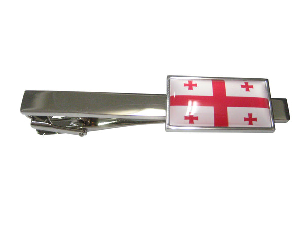 Thin Bordered Georgia Country Flag Tie Clip
