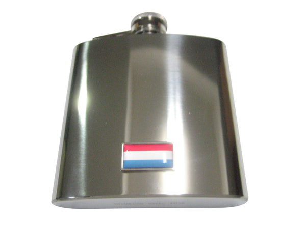 Thin Bordered Grand Duchy of Luxembourg Flag 6oz Flask