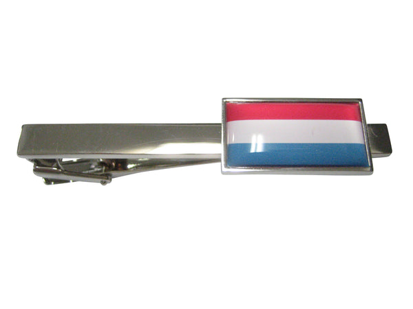 Thin Bordered Grand Duchy of Luxembourg Flag Tie Clip