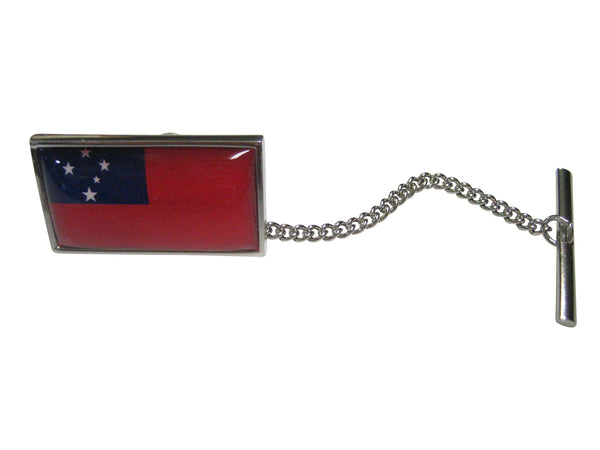 Thin Bordered Independent State of Samoa Flag Tie Tack