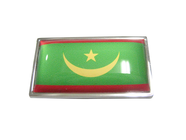 Thin Bordered Islamic Republic of Mauritania Flag Magnet