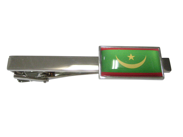 Thin Bordered Islamic Republic of Mauritania Flag Tie Clip