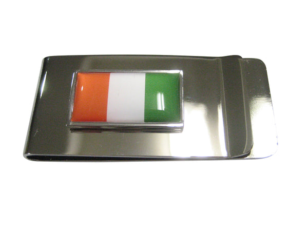 Thin Bordered Ivory Coast Côte d'Ivoire Flag Money Clip