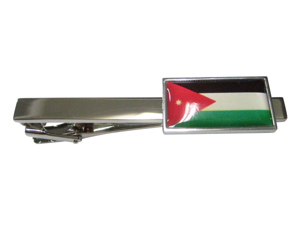 Thin Bordered Jordan Flag Tie Clip