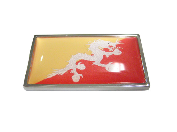 Thin Bordered Kingdom of Bhutan Flag Magnet