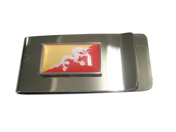 Thin Bordered Kingdom of Bhutan Flag Money Clip