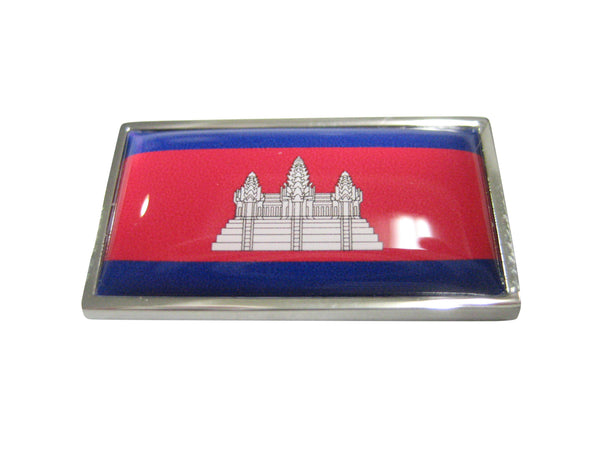 Thin Bordered Kingdom of Cambodia Flag Magnet