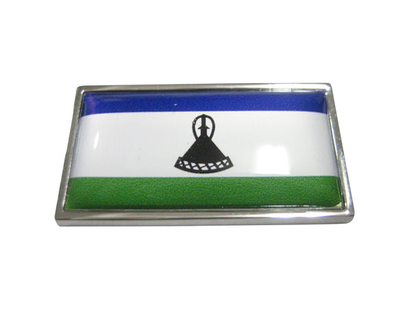 Thin Bordered Kingdom of Lesotho Flag Magnet