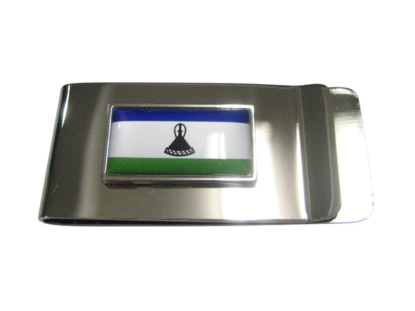 Thin Bordered Kingdom of Lesotho Flag Money Clip