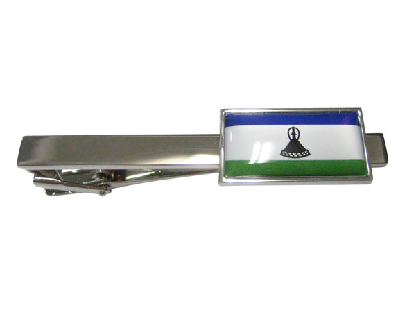 Thin Bordered Kingdom of Lesotho Flag Tie Clip