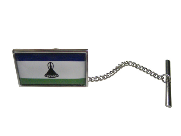 Thin Bordered Kingdom of Lesotho Flag Tie Tack