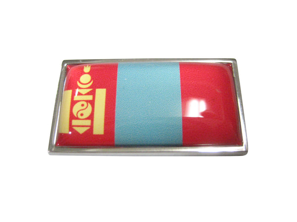 Thin Bordered Mongolia Flag Magnet