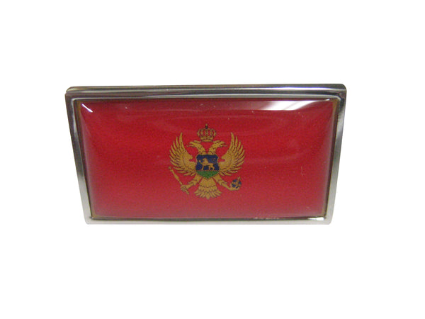 Thin Bordered Montenegro Flag Adjustable Size Fashion Ring