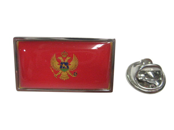 Thin Bordered Montenegro Flag Lapel Pin