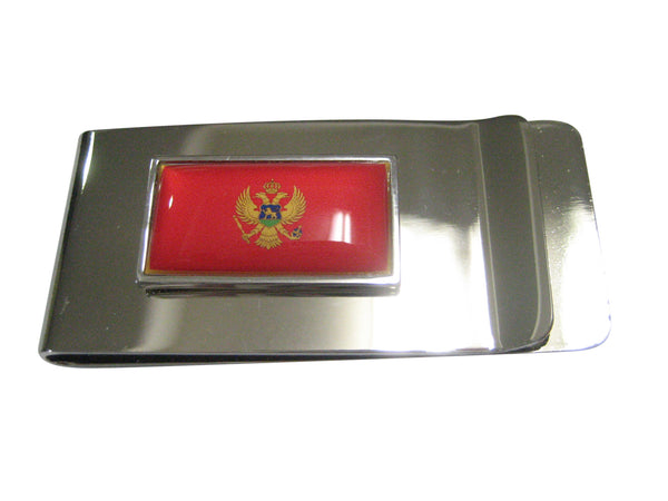 Thin Bordered Montenegro Flag Money Clip