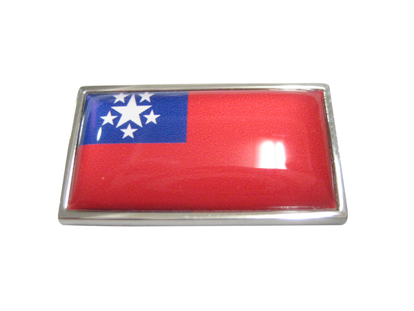 Thin Bordered Myanmar Burma Republic of the Union of Myanmar Flag Magnet