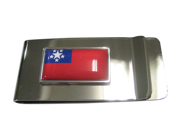 Thin Bordered Myanmar Burma Republic of the Union of Myanmar Flag Money Clip