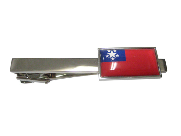 Thin Bordered Myanmar Burma Republic of the Union of Myanmar Flag Tie Clip