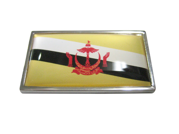 Thin Bordered Nation of Brunei Flag Magnet