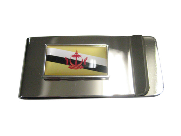 Thin Bordered Nation of Brunei Flag Money Clip