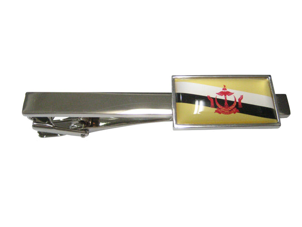 Thin Bordered Nation of Brunei Flag Tie Clip