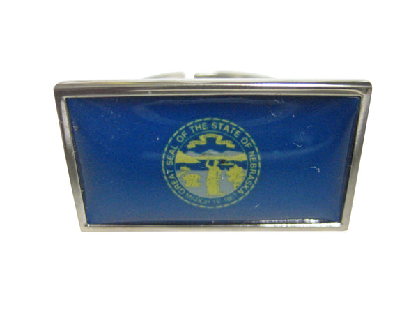 Thin Bordered Nebraska State Flag Adjustable Size Fashion Ring