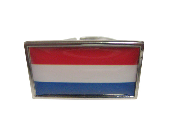 Thin Bordered Netherlands Flag Adjustable Size Fashion Ring