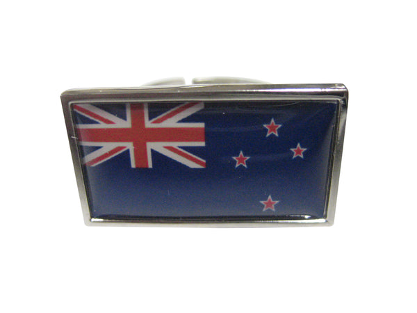 Thin Bordered New Zealand Flag Adjustable Size Fashion Ring