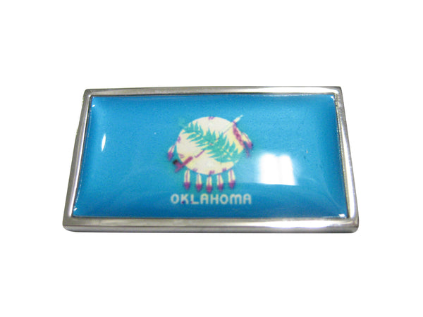 Thin Bordered Oklahoma State Flag Magnet