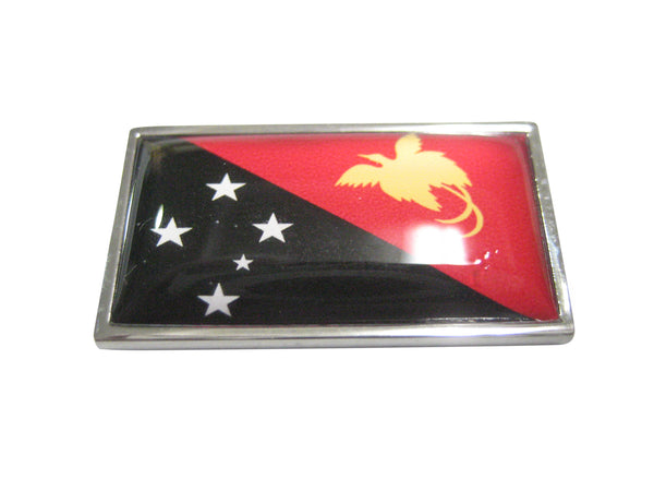 Thin Bordered Papua New Guinea Flag Magnet