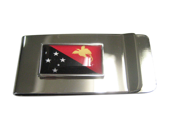 Thin Bordered Papua New Guinea Flag Money Clip