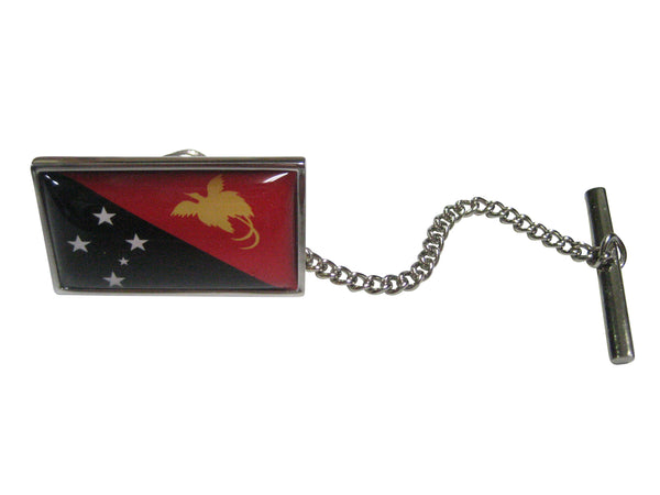 Thin Bordered Papua New Guinea Flag Tie Tack