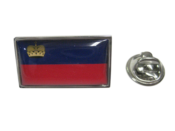 Thin Bordered Principality of Liechtenstein Flag Lapel Pin
