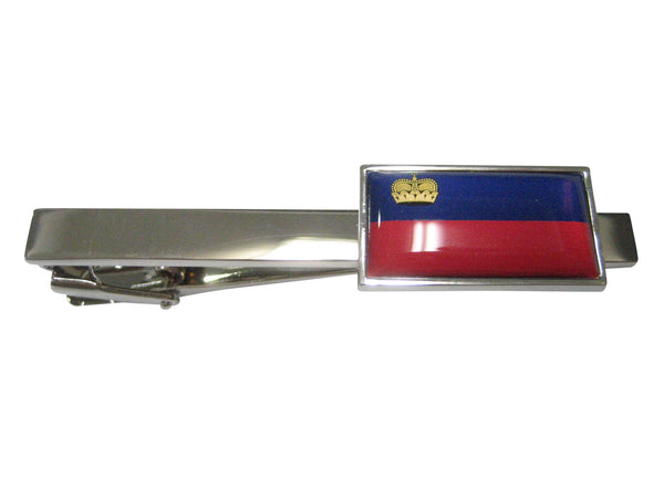 Thin Bordered Principality of Liechtenstein Flag Tie Clip