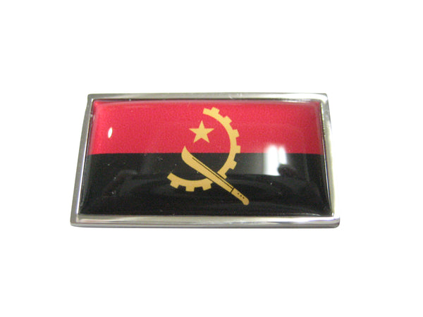 Thin Bordered Republic of Angola Flag Magnet