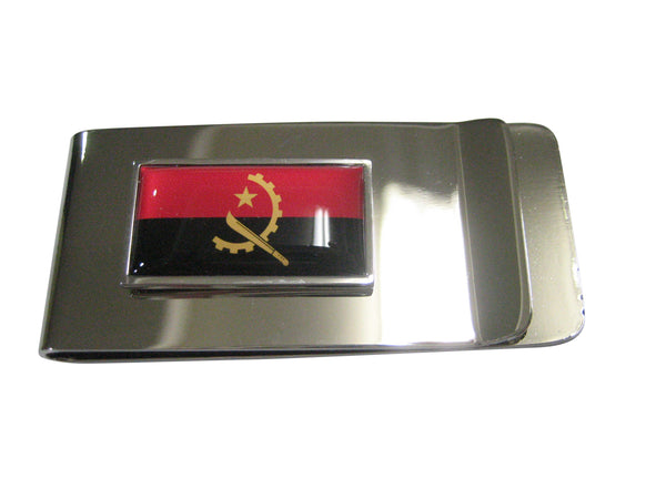 Thin Bordered Republic of Angola Flag Money Clip