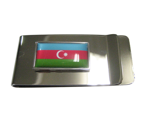 Thin Bordered Republic of Azerbaijan Flag Money Clip