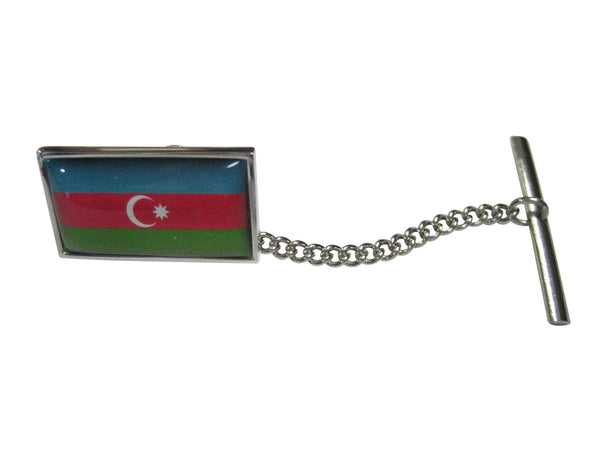 Thin Bordered Republic of Azerbaijan Flag Tie Tack
