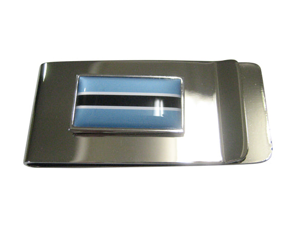 Thin Bordered Republic of Botswana Flag Money Clip