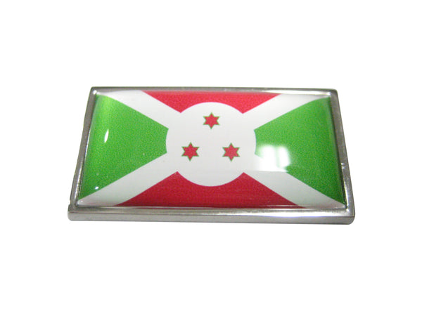 Thin Bordered Republic of Burundi Flag Magnet