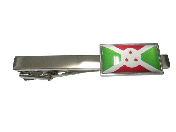 Thin Bordered Republic of Burundi Flag Tie Clip