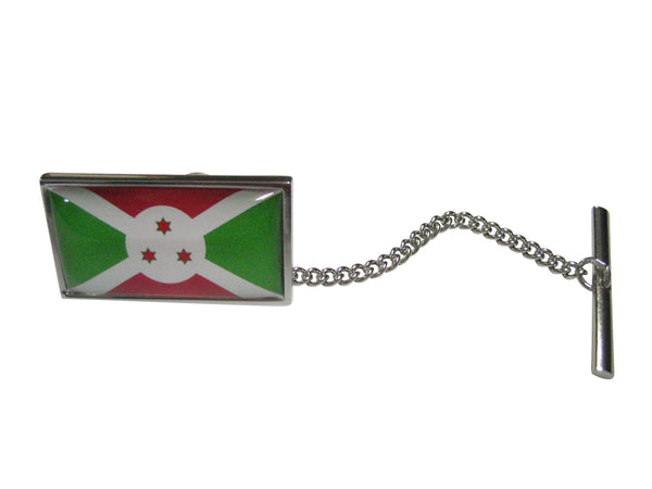 Thin Bordered Republic of Burundi Flag Tie Tack