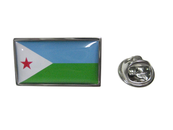 Thin Bordered Republic of Djibouti Flag Lapel Pin