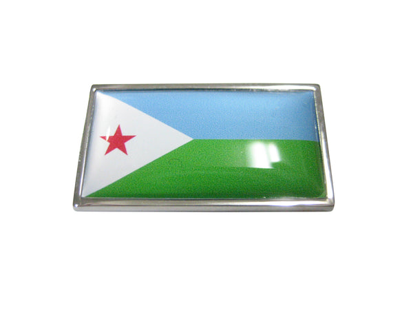 Thin Bordered Republic of Djibouti Flag Magnet