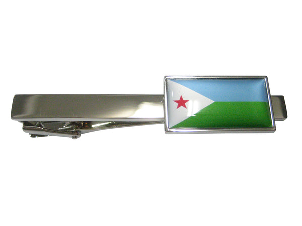 Thin Bordered Republic of Djibouti Flag Tie Clip