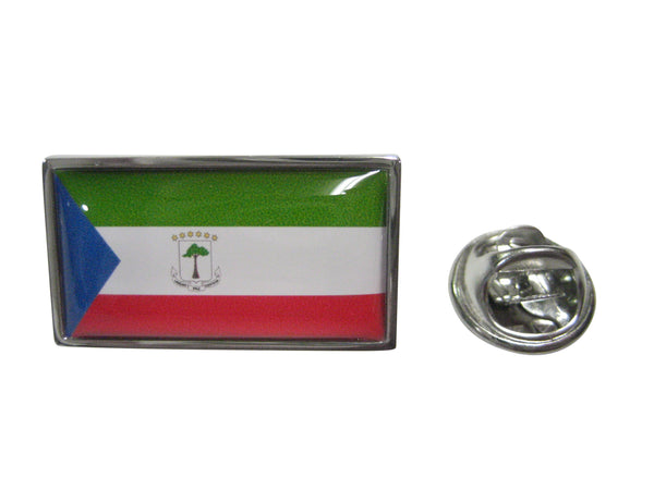 Thin Bordered Republic of Equatorial Guinea Flag Lapel Pin