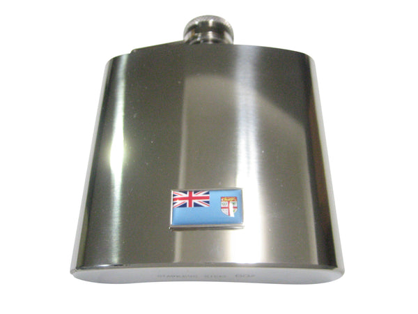 Thin Bordered Republic of Fiji Flag 6oz Flask