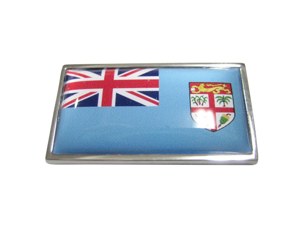 Thin Bordered Republic of Fiji Flag Magnet